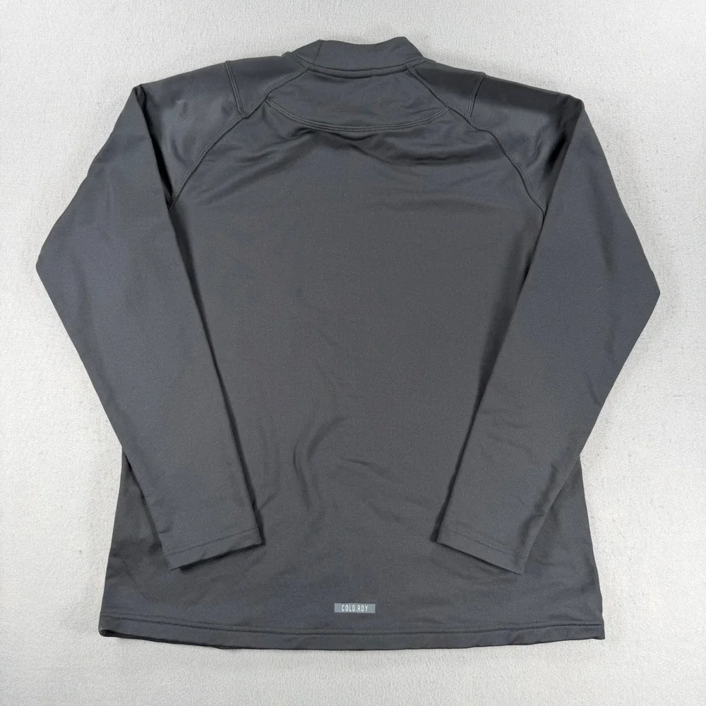 Adidas COLD.RDY Mens Mock Neck Long Sleeve Training Shirt Gray Large